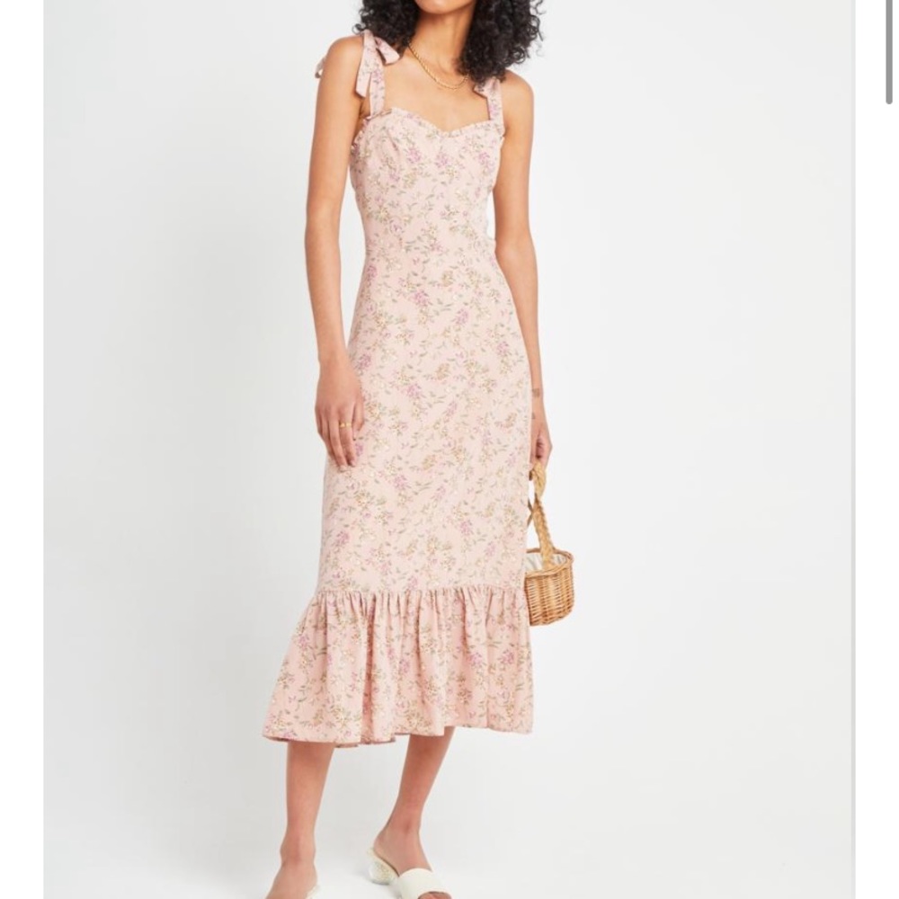 Few Moda Toile de Jouy Dress in Dusty Rose Floral